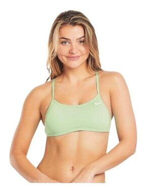 Nike Racerback Bikini Top Mint Green NESSA226-338 Women's Large New with Tags